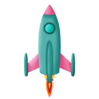 Rocket fly to the moon png