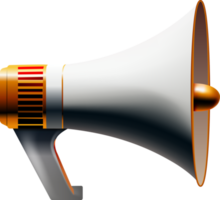 Red realistic megaphone speaker png