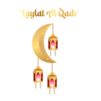 laylat al-qadr design with lantrain moon and masque png