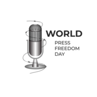 World press freedom day may 3rd  and text simple design png