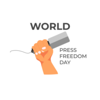 World press freedom day may 3rd  and text simple design png