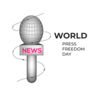 World press freedom day may 3rd  and text simple design png