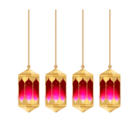 Lanterns design for islamic greeting ramadan kareem png