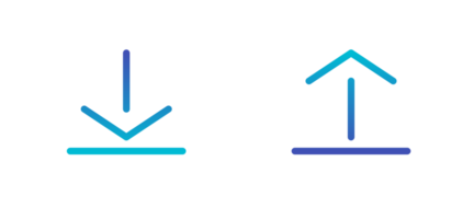 icône de téléchargement et de téléchargement png