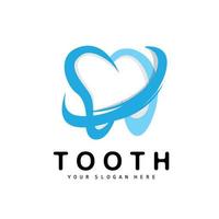 Tooth logo, Dental Health Vector, Care Brand Illustration vector