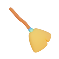 flying broom halloween on transparent background png