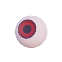 oeil halloween sur fond transparent png