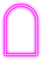 Neon leuchtende Form png