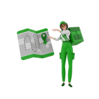 illustration de courrier de rendu 3d png