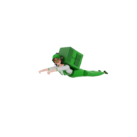 3d geven koerier illustratie png