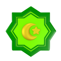 niedliche ikone 3d-dekorationsillustration mit ramadan und eid al-fitr-thema png