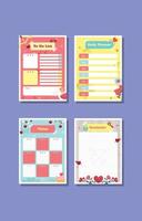 Valentine Table Template vector