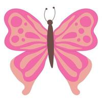 mariposa mariposa colorida aislada, hermosa ilustración de mariposa. ilustración vectorial vector