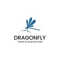 Dragonfly Logo Template with white Background. Suitable for your design need, logo, illustration, animation, etc. vector