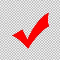 Checkmark icon, vector