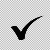 Checkmark icon, vector