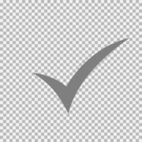 Checkmark icon, vector