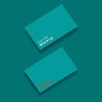 Elegant business card or post card mockup template design. Vector illustration. EPS 10.