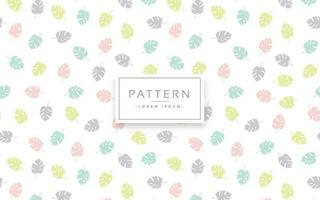 Seamless pattern with leaves vector