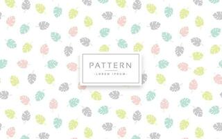 Seamless pattern with leaves vector