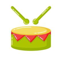 bright drum for carnival, party, holiday vector