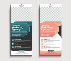 corporate agency business standee x rollup pullup vector
