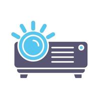 icono de vector de proyector