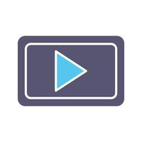 Unique Video Communication Vector Icon