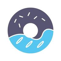 Cream Doughnut Vector Icon