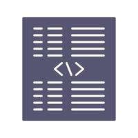 Piece of Code Vector Icon