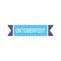 Oktoberfest Banner Vector Icon