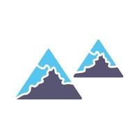 Unique Mountains Vector Icon