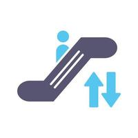 icono de vector de escalera mecánica