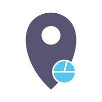 Location Statistics Vector Icon