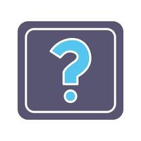 Unique Question Mark Vector Icon