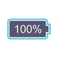 Unique Full Battery Vector Icon