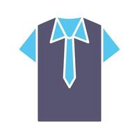 icono de vector de camisa y corbata