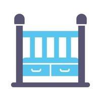 Baby Crib Vector Icon