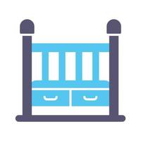 Baby Crib Vector Icon