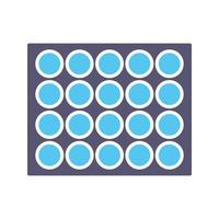 Colored Palette Vector Icon