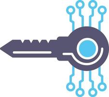 Key Code Vector Icon