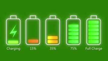 Battery Charging Animation Stock Video Footage for Free Download