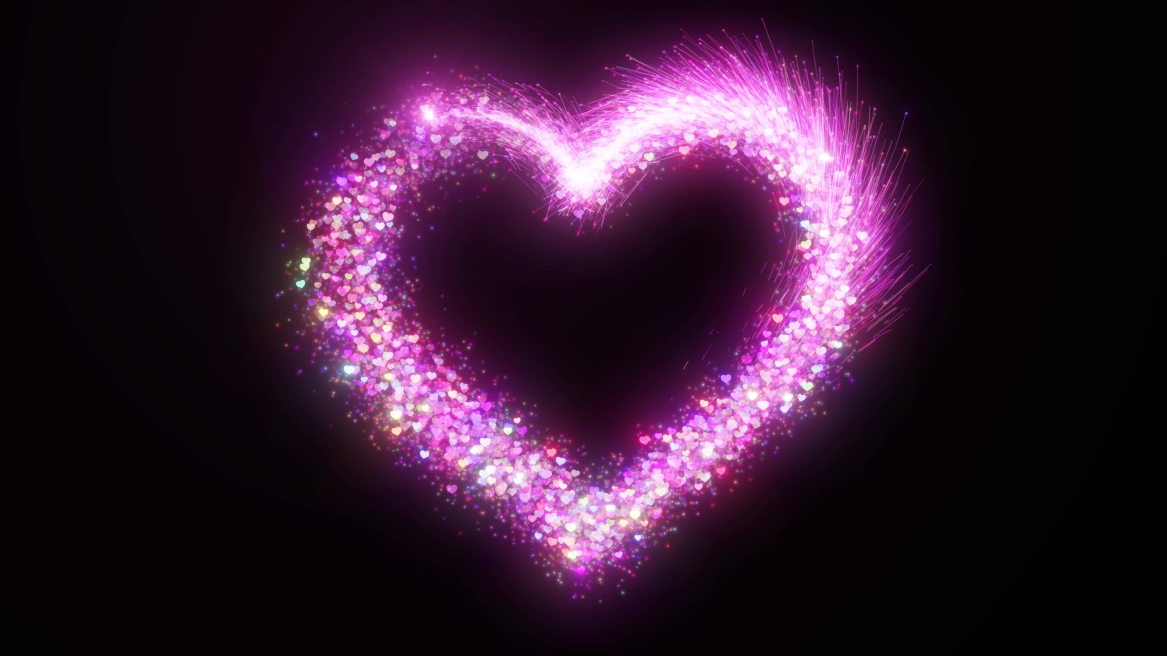 Sparkle Heart Stock Video Footage for Free Download