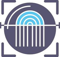 Fingerprint Scanner Vector Icon