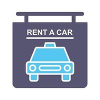 Rent a Car Vector Icon