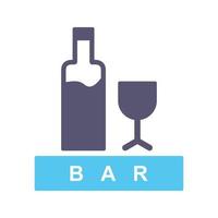 Unique Bar Sign Vector Icon