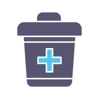 icono de vector de cubo de basura