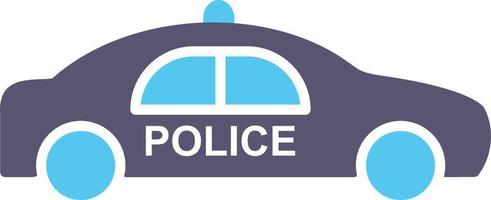 icono de vector de coche de policía