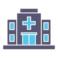 icono de vector de hospital