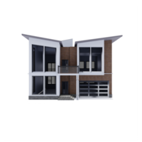 3d modern house isolated png